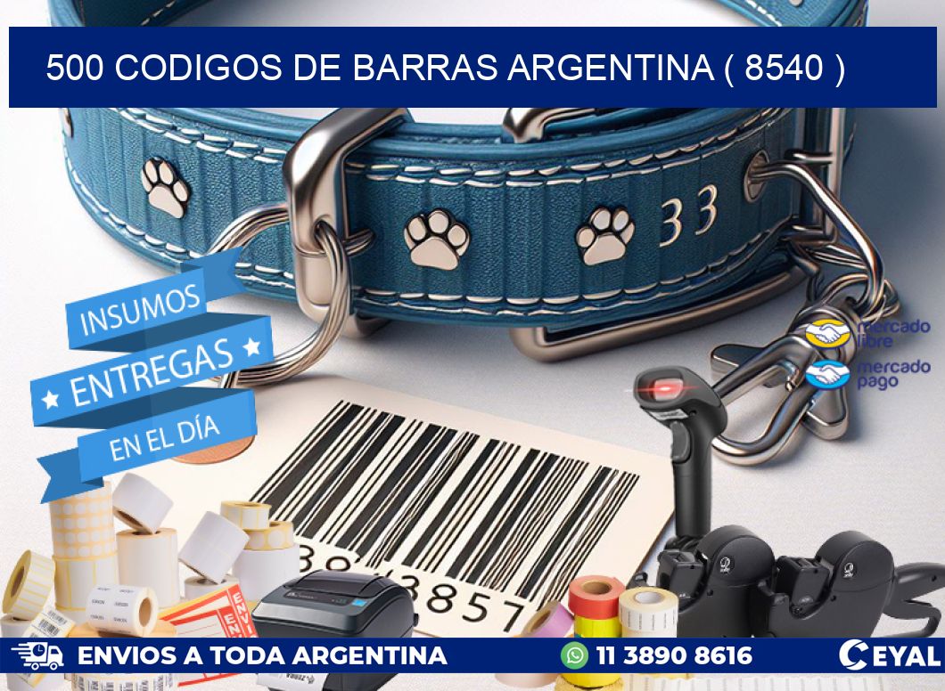 500 codigos de barras argentina ( 8540 )