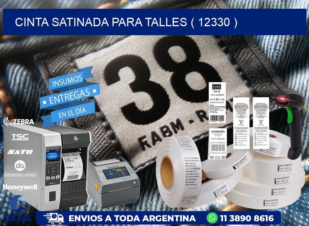 CINTA SATINADA PARA TALLES ( 12330 )