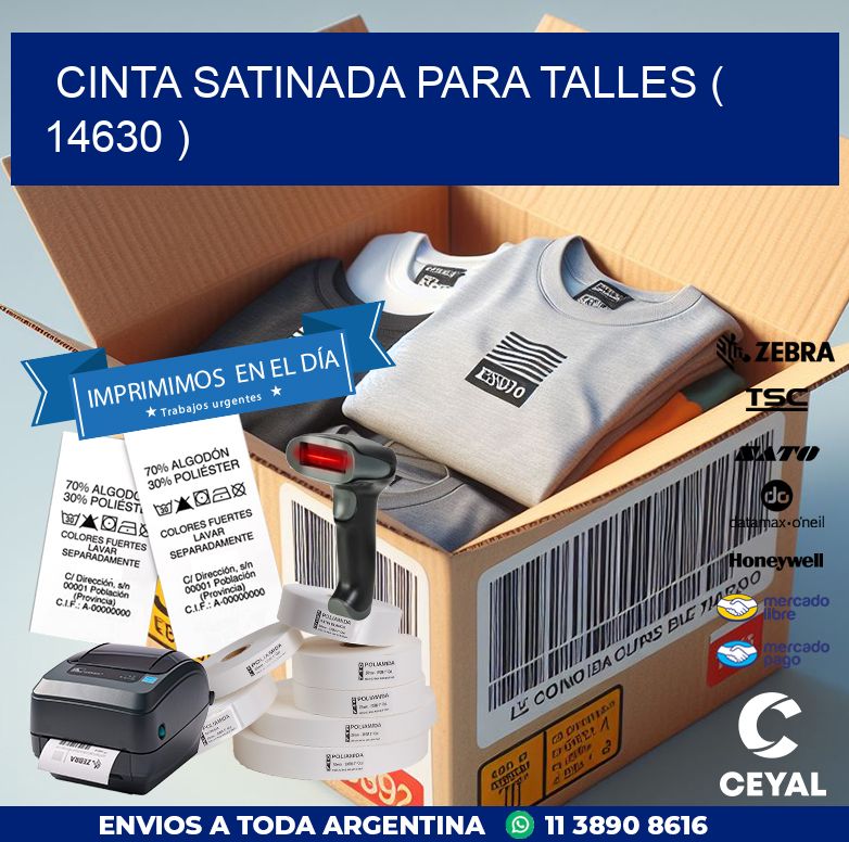 CINTA SATINADA PARA TALLES ( 14630 )
