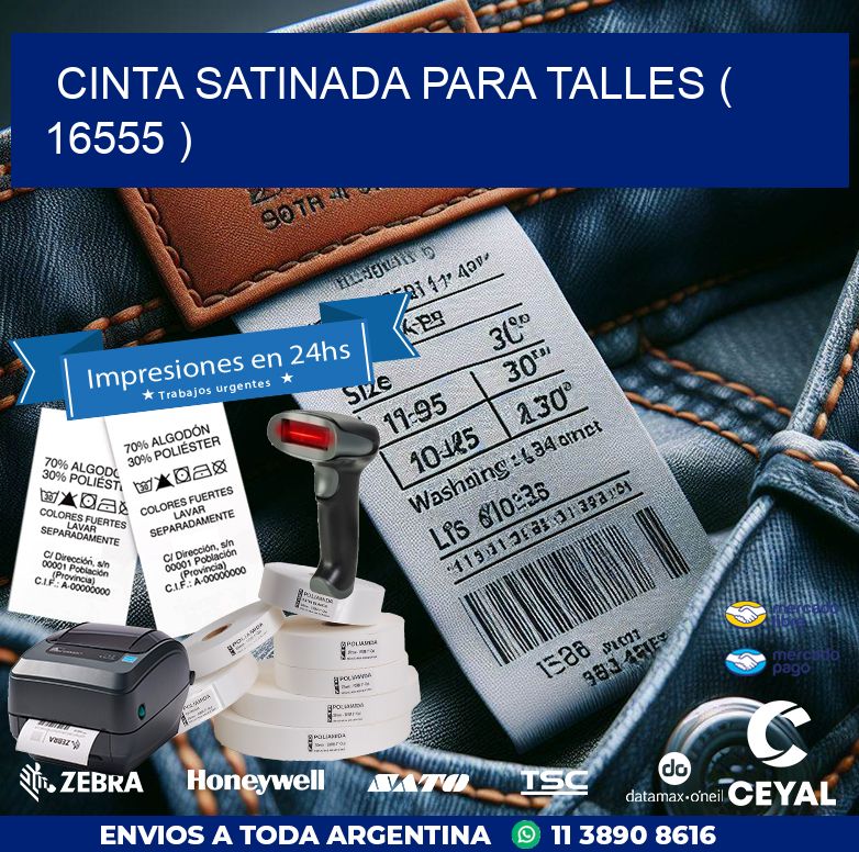 CINTA SATINADA PARA TALLES ( 16555 )