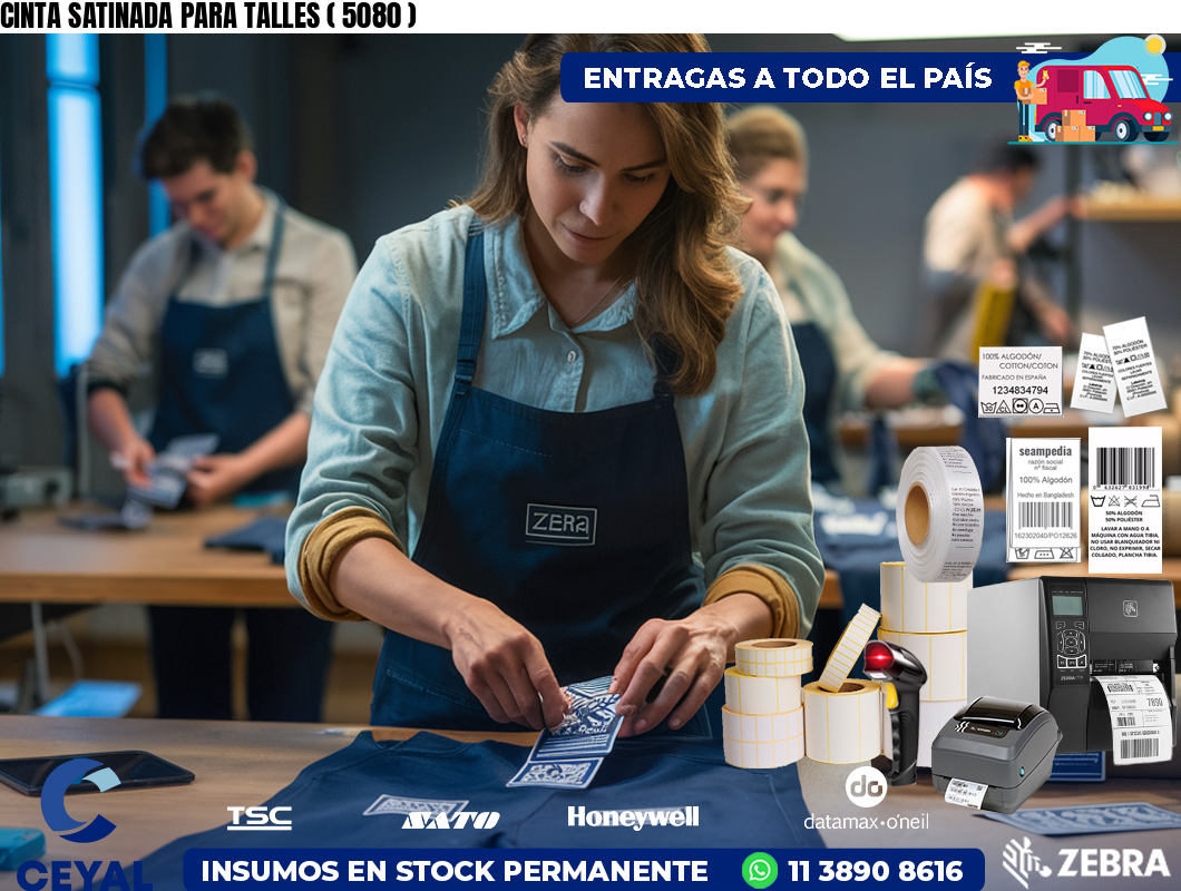 CINTA SATINADA PARA TALLES ( 5080 )