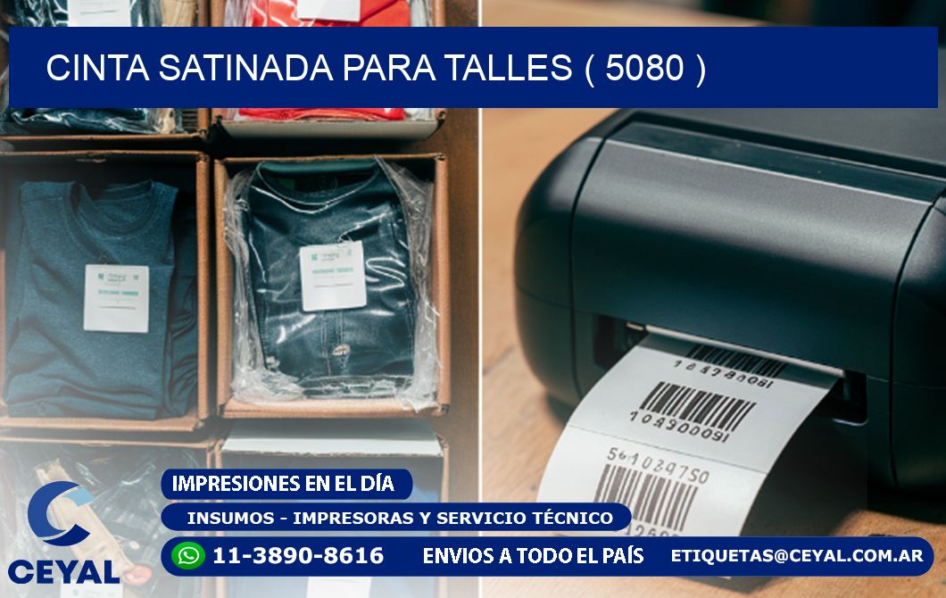 CINTA SATINADA PARA TALLES ( 5080 )