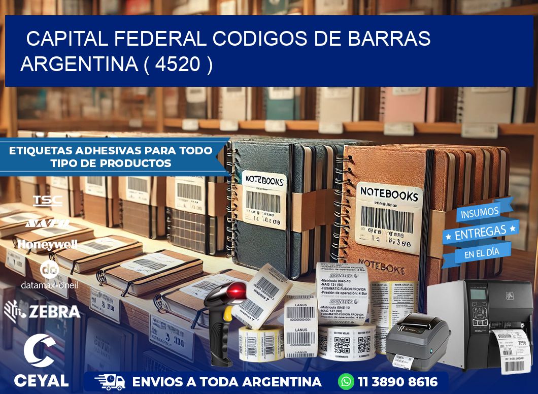 Capital federal codigos de barras argentina ( 4520 )