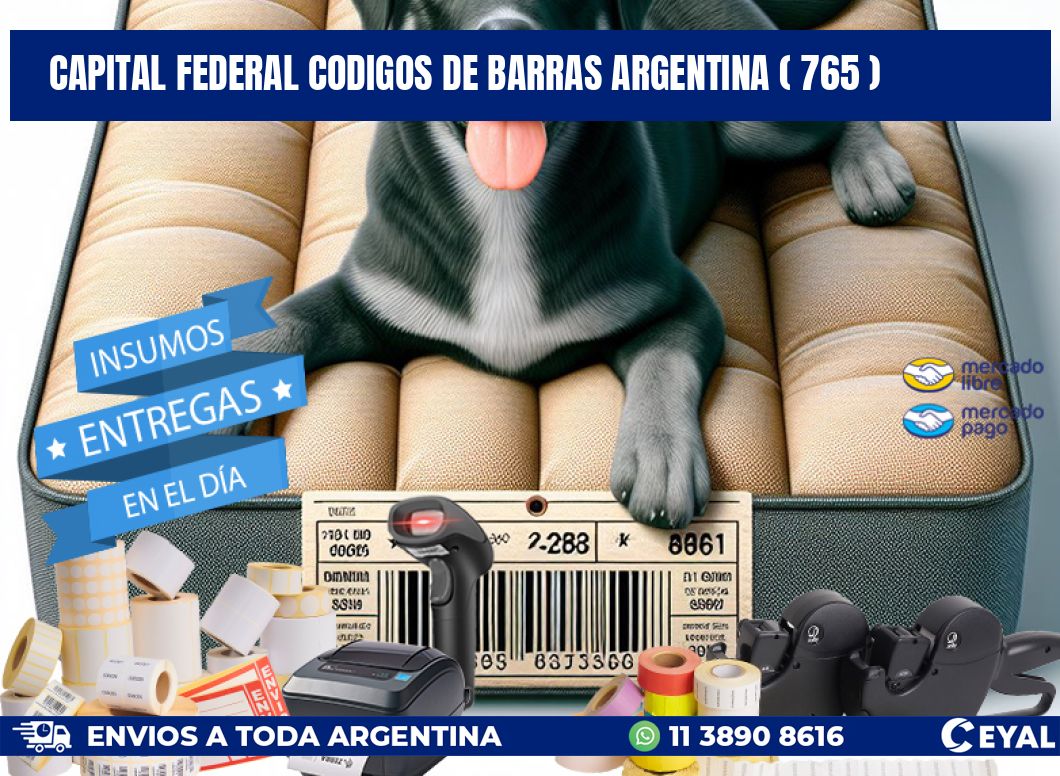 Capital federal codigos de barras argentina ( 765 )