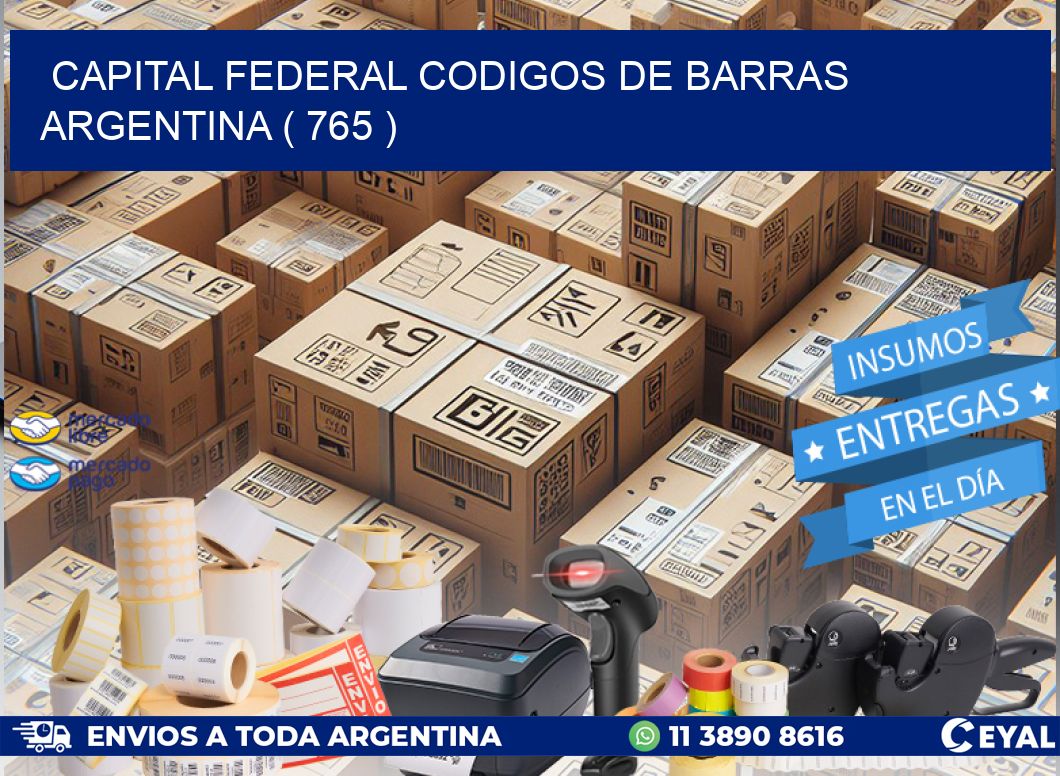 Capital federal codigos de barras argentina ( 765 )