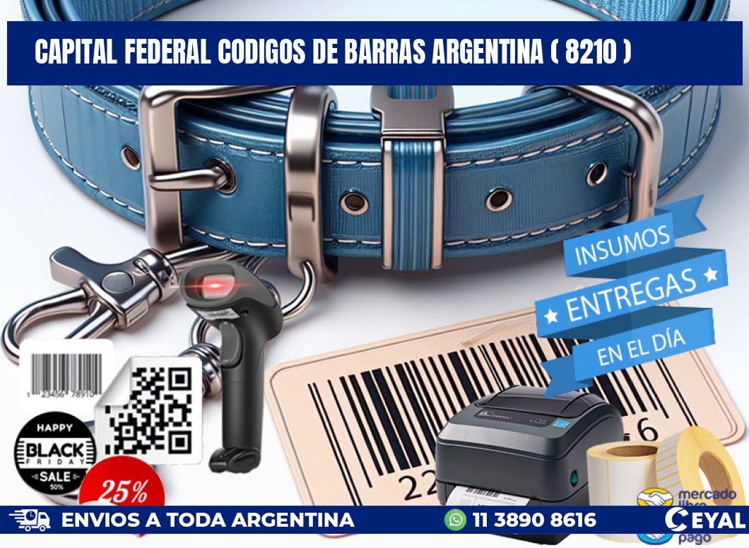 Capital federal codigos de barras argentina ( 8210 )