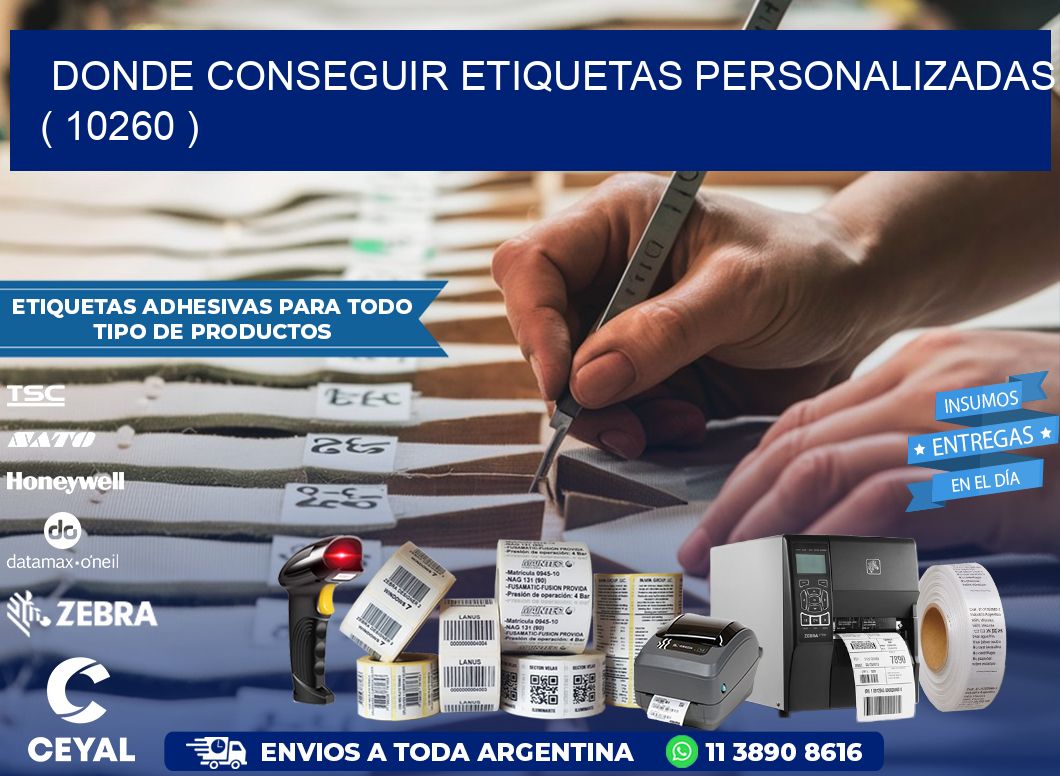 DONDE CONSEGUIR ETIQUETAS PERSONALIZADAS ( 10260 )