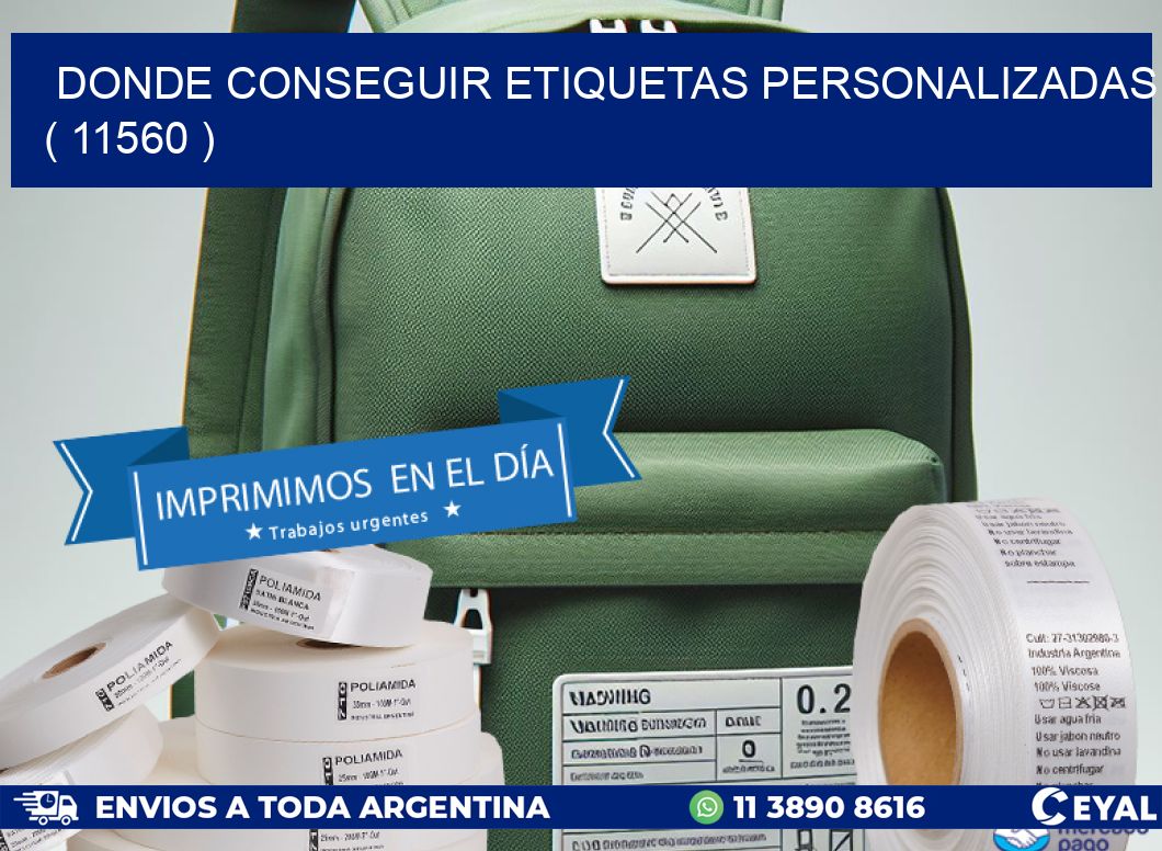 DONDE CONSEGUIR ETIQUETAS PERSONALIZADAS ( 11560 )