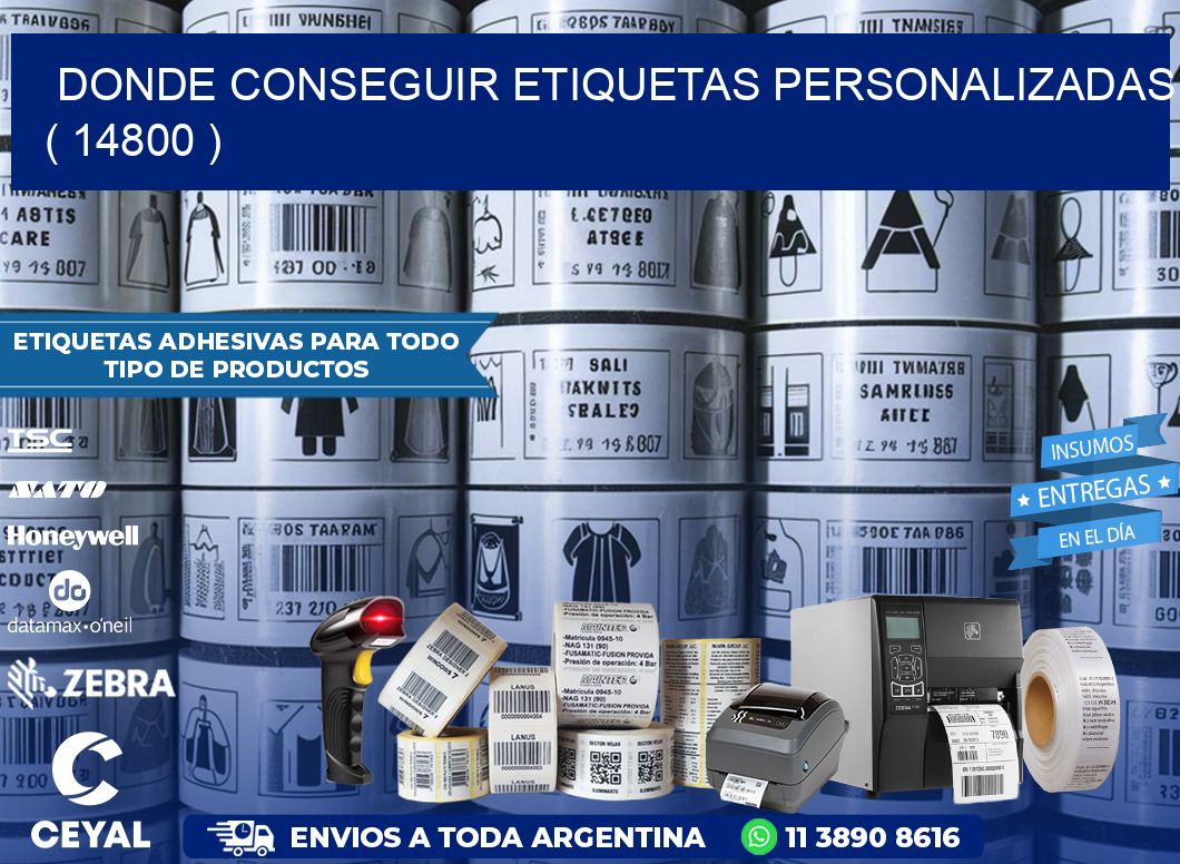 DONDE CONSEGUIR ETIQUETAS PERSONALIZADAS ( 14800 )