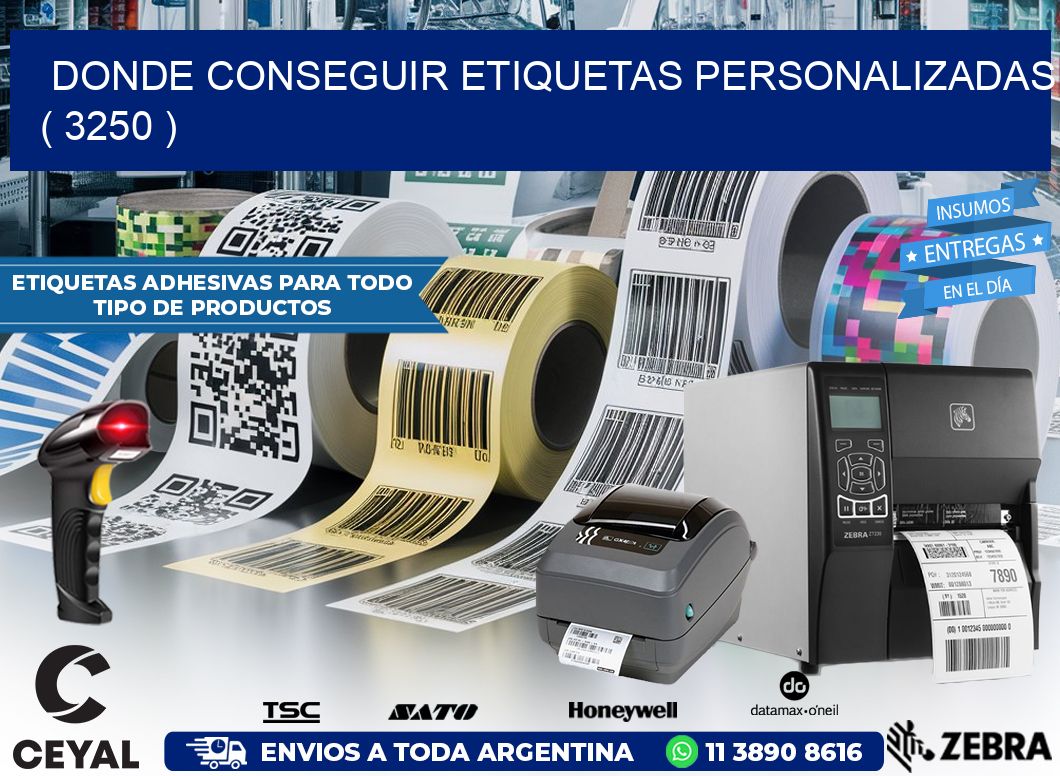 DONDE CONSEGUIR ETIQUETAS PERSONALIZADAS ( 3250 )