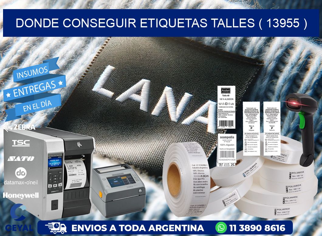 DONDE CONSEGUIR ETIQUETAS TALLES ( 13955 )