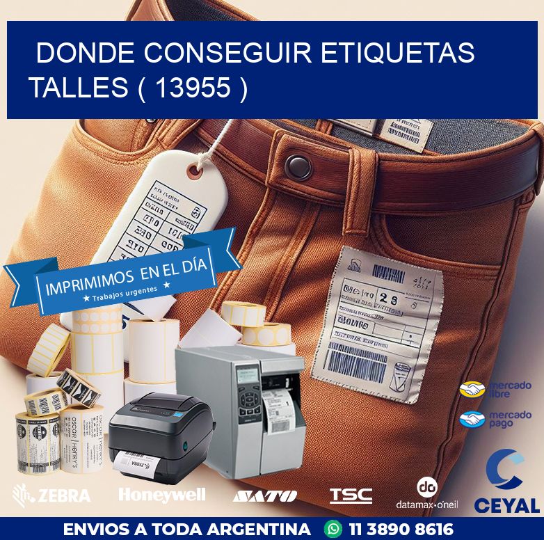 DONDE CONSEGUIR ETIQUETAS TALLES ( 13955 )
