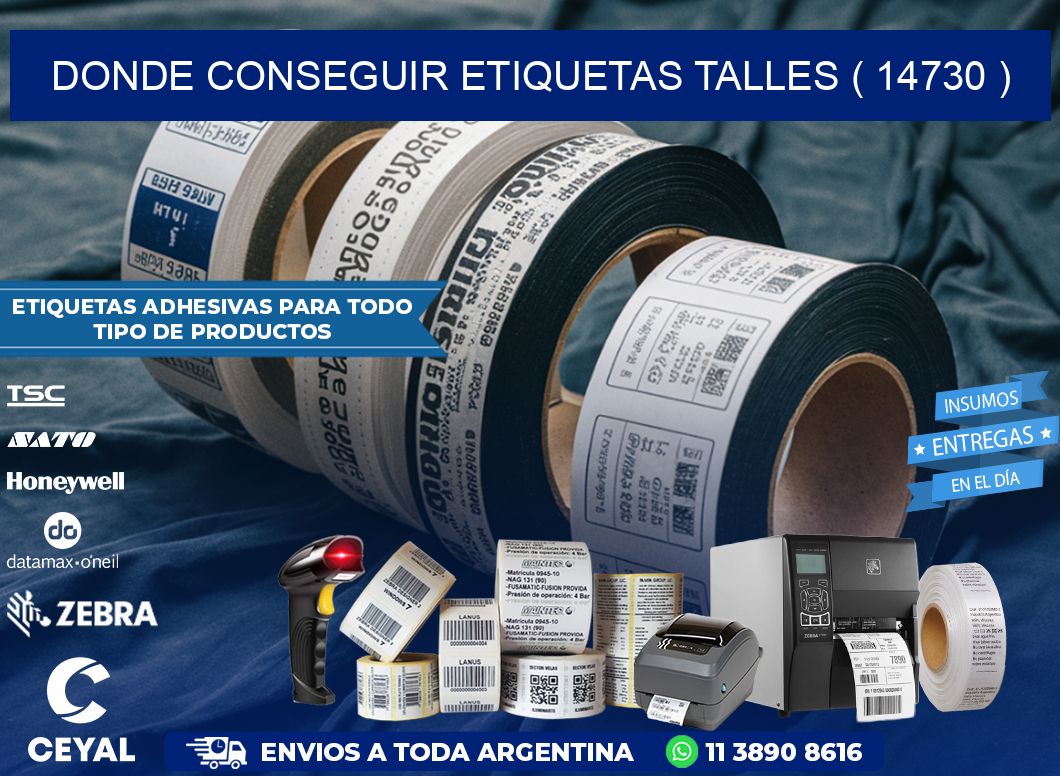 DONDE CONSEGUIR ETIQUETAS TALLES ( 14730 )