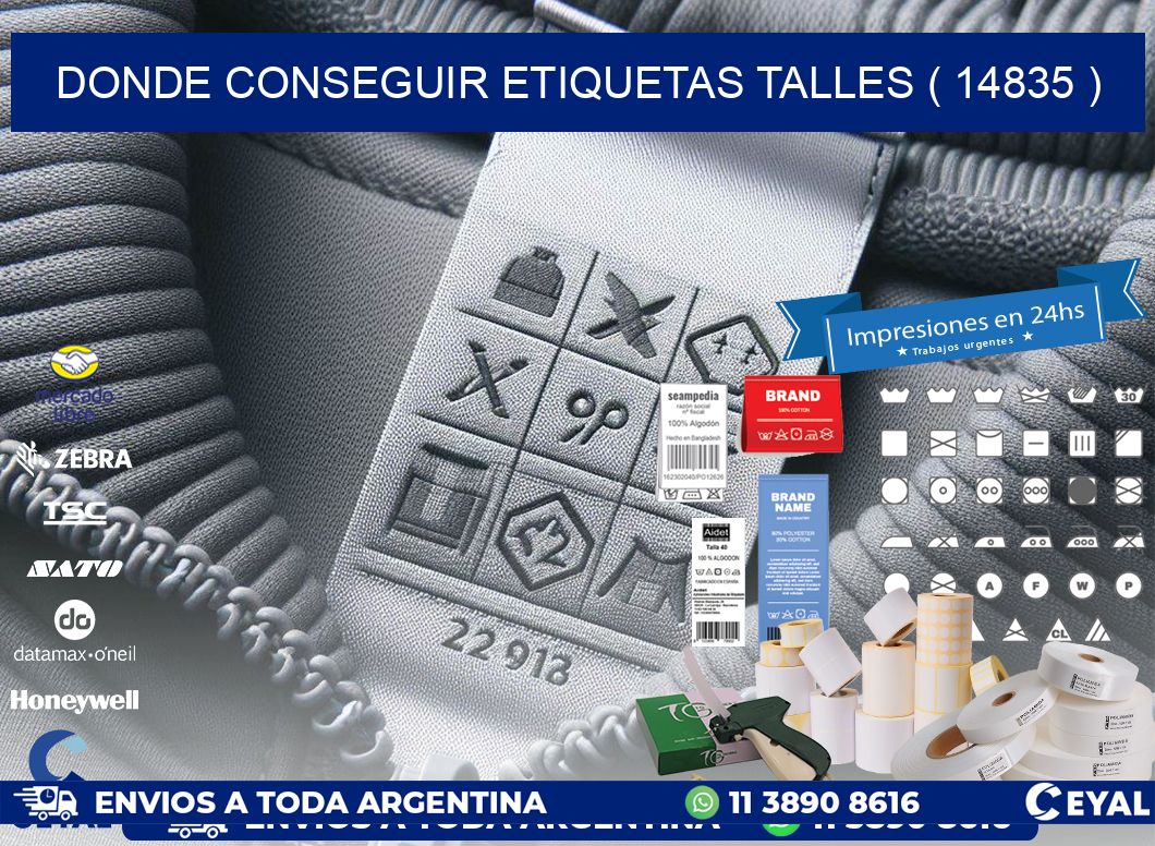 DONDE CONSEGUIR ETIQUETAS TALLES ( 14835 )