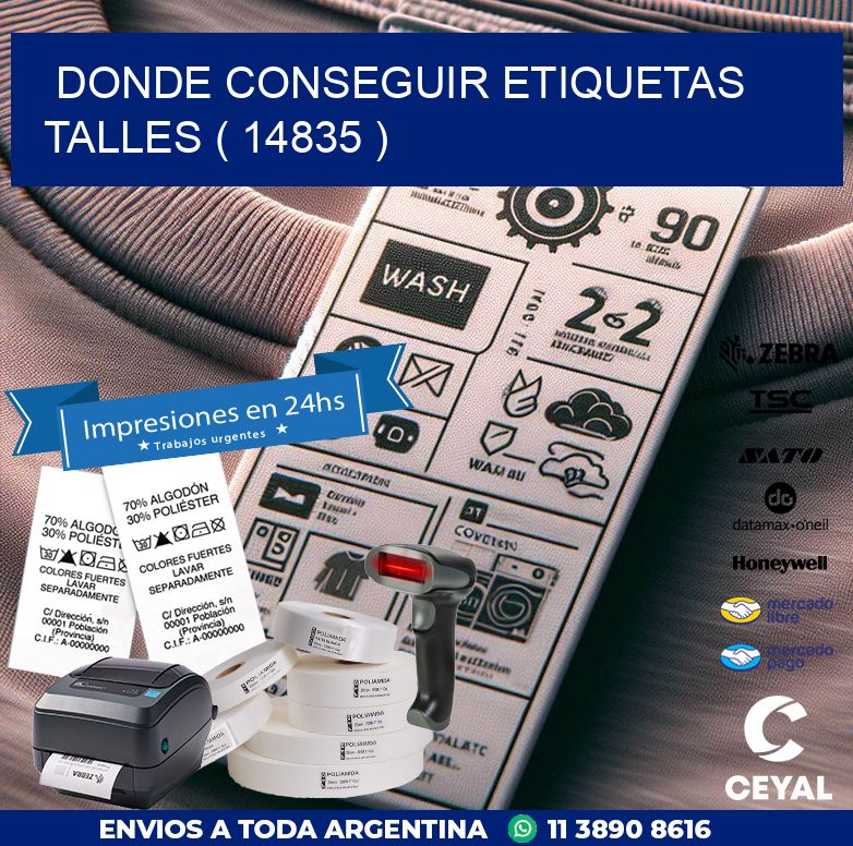 DONDE CONSEGUIR ETIQUETAS TALLES ( 14835 )