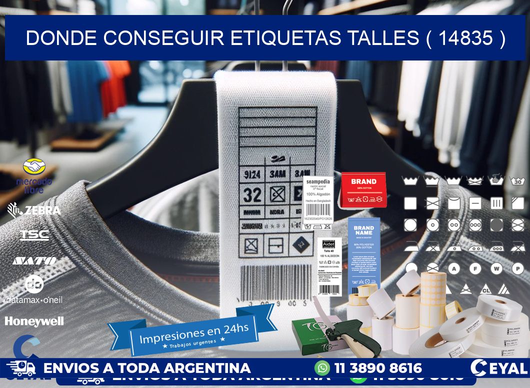 DONDE CONSEGUIR ETIQUETAS TALLES ( 14835 )