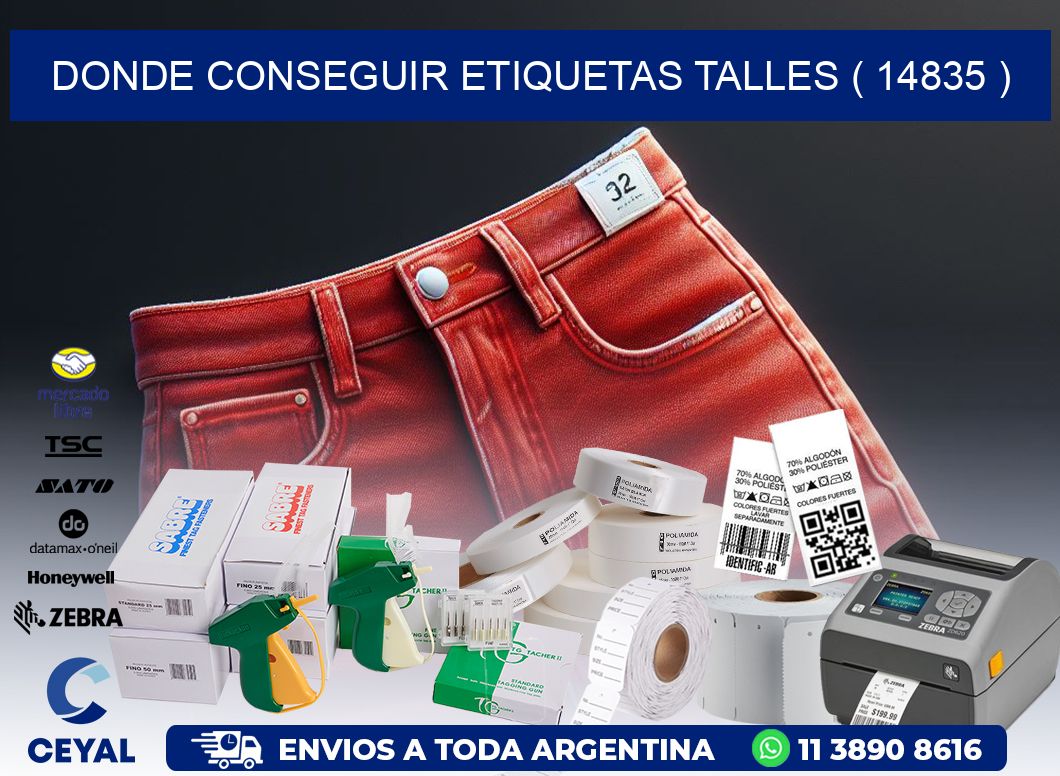 DONDE CONSEGUIR ETIQUETAS TALLES ( 14835 )