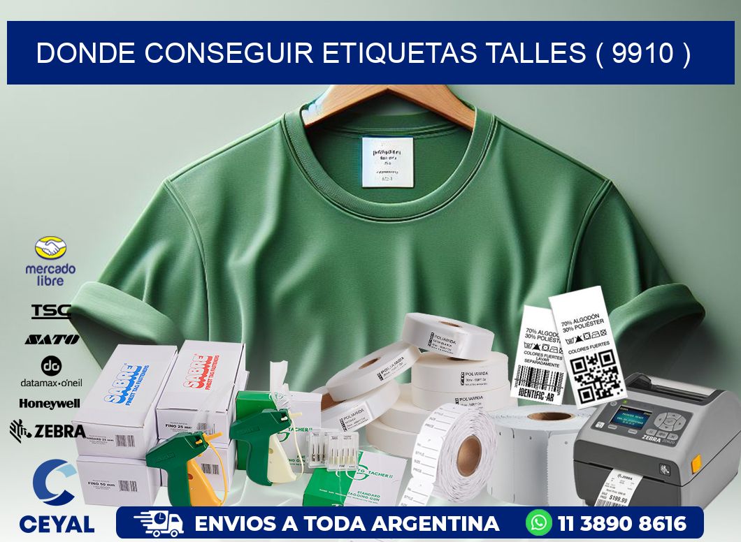 DONDE CONSEGUIR ETIQUETAS TALLES ( 9910 )