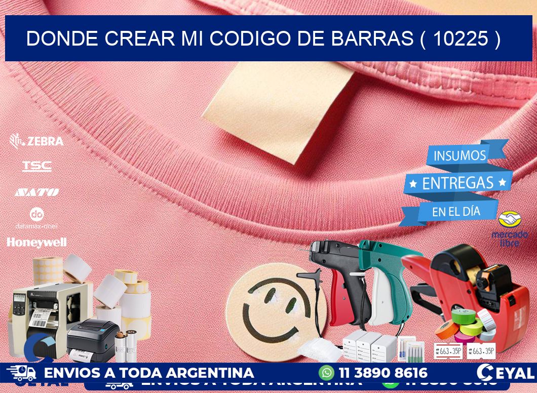 DONDE CREAR MI CODIGO DE BARRAS ( 10225 )