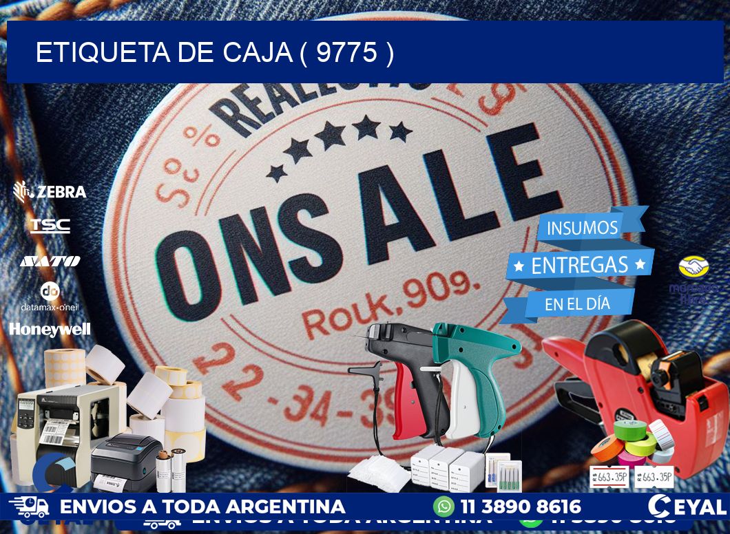 ETIQUETA DE CAJA ( 9775 )