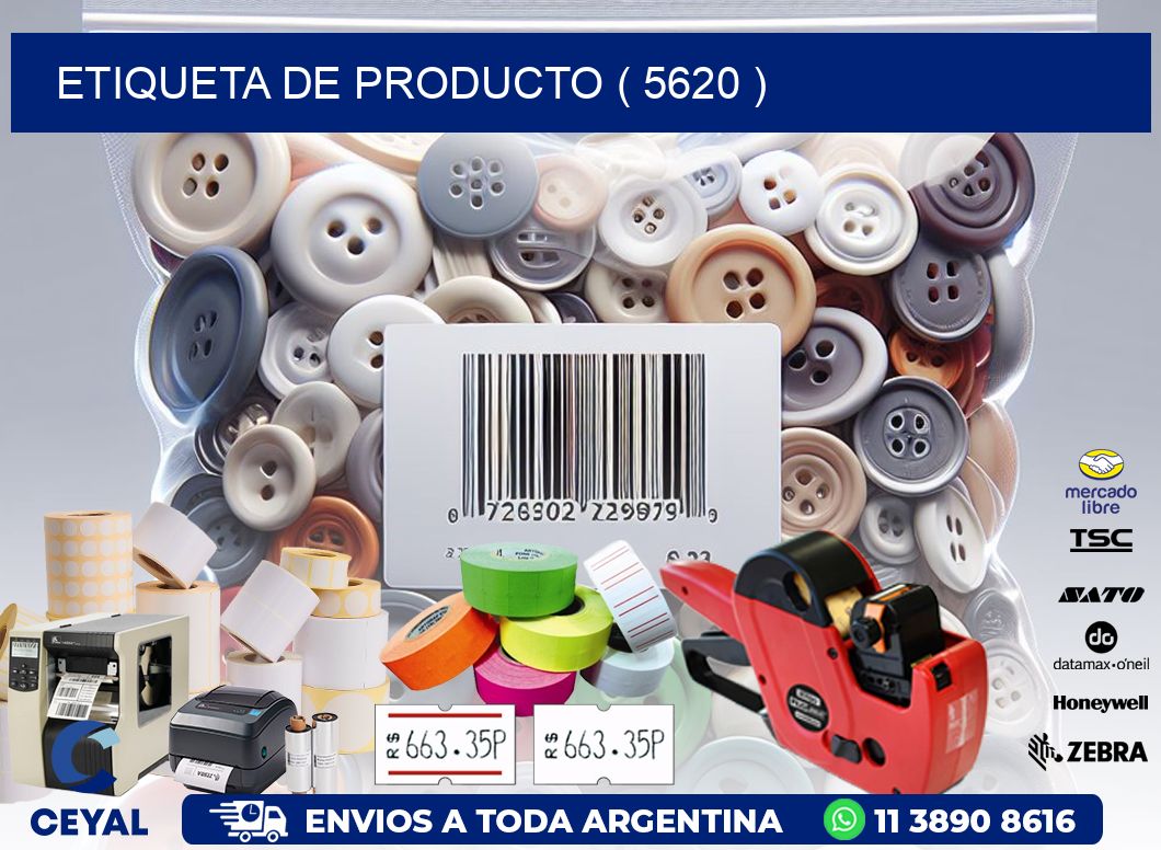 ETIQUETA DE PRODUCTO ( 5620 )