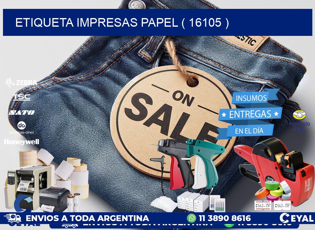 ETIQUETA IMPRESAS PAPEL ( 16105 )