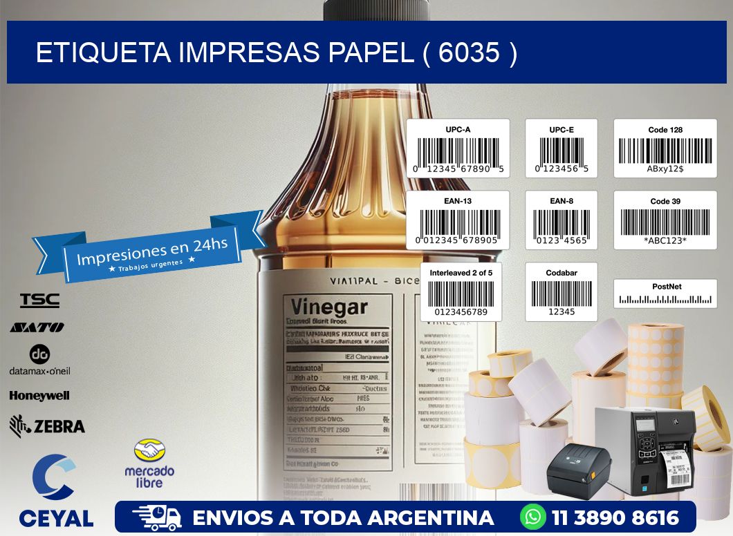 ETIQUETA IMPRESAS PAPEL ( 6035 )