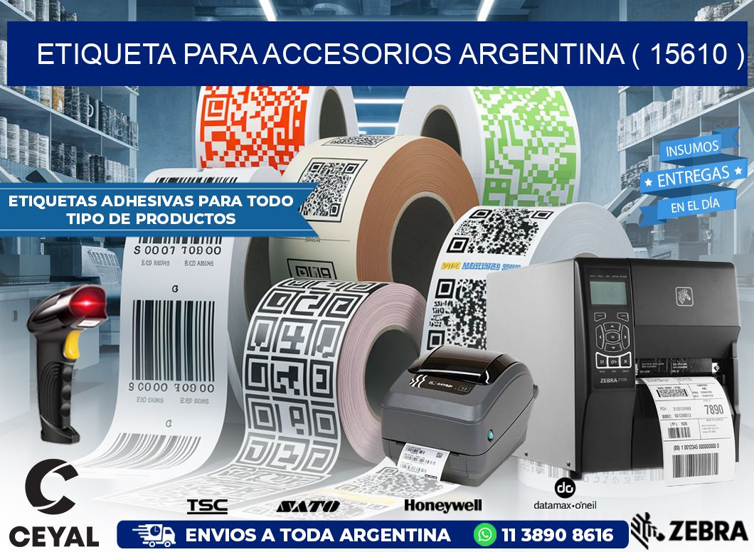 ETIQUETA PARA ACCESORIOS ARGENTINA ( 15610 )