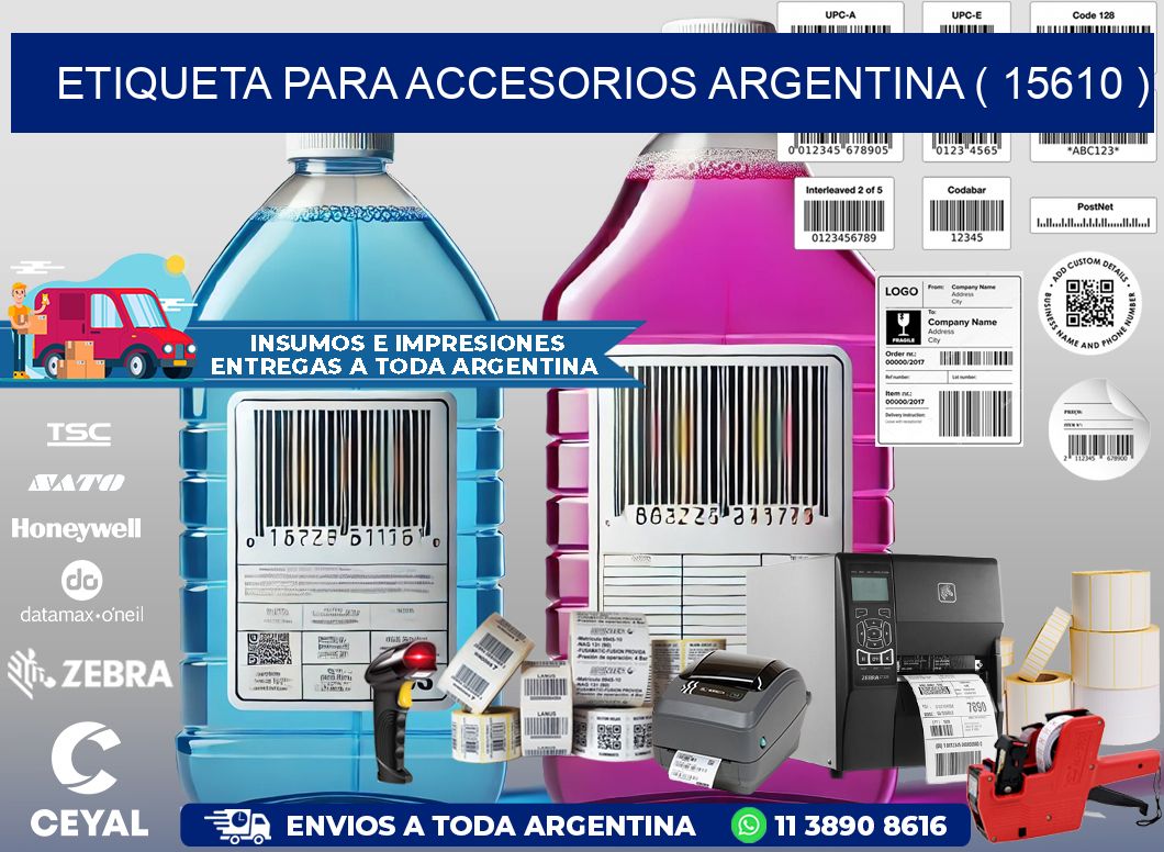 ETIQUETA PARA ACCESORIOS ARGENTINA ( 15610 )