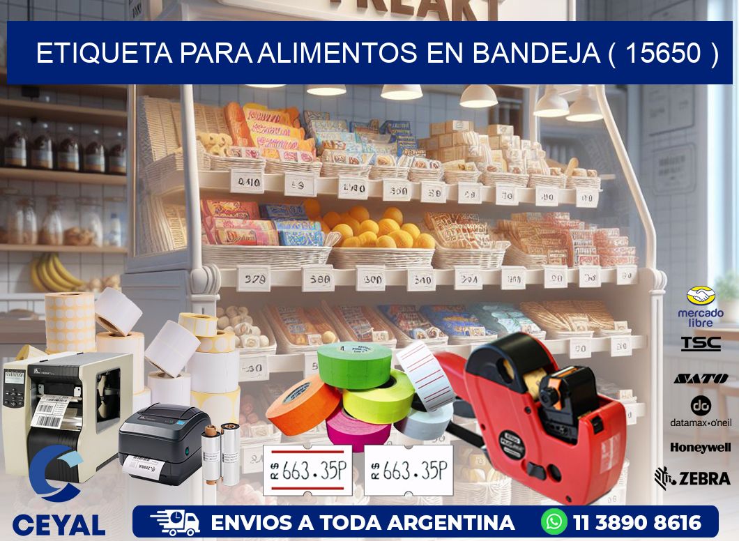 ETIQUETA PARA ALIMENTOS EN BANDEJA ( 15650 )