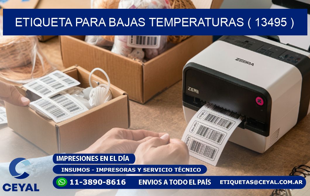ETIQUETA PARA BAJAS TEMPERATURAS ( 13495 )