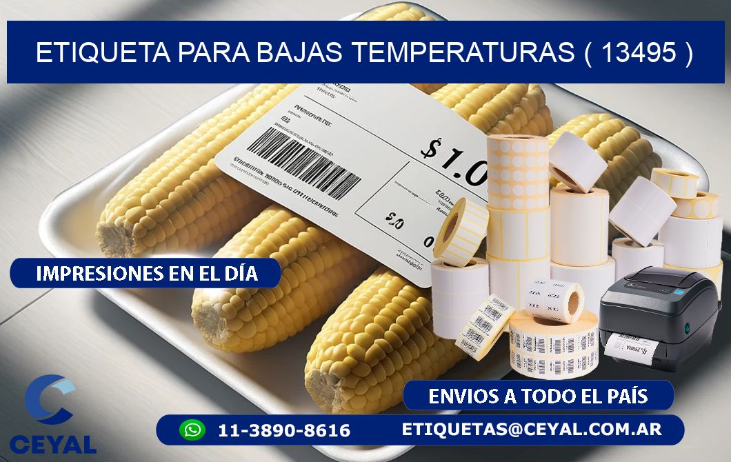 ETIQUETA PARA BAJAS TEMPERATURAS ( 13495 )
