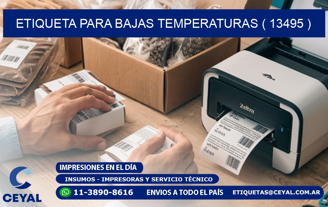 ETIQUETA PARA BAJAS TEMPERATURAS ( 13495 )