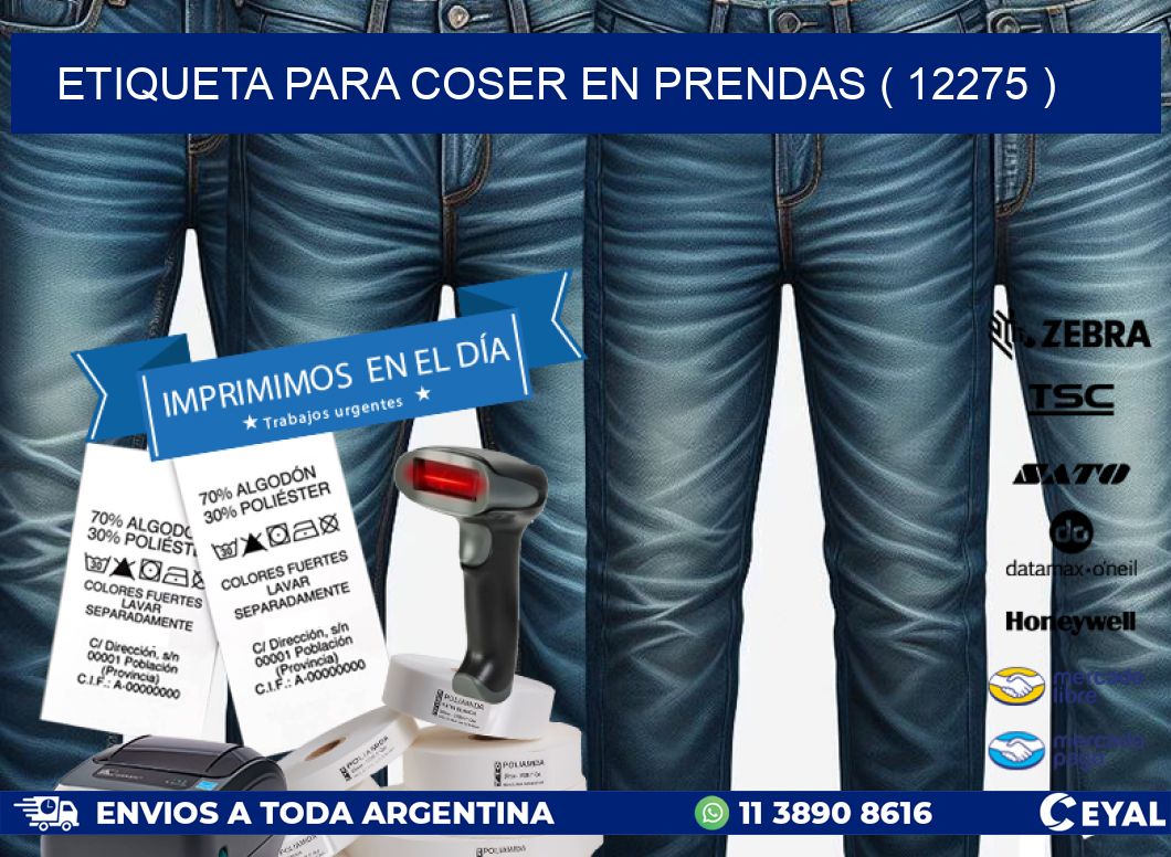 ETIQUETA PARA COSER EN PRENDAS ( 12275 )