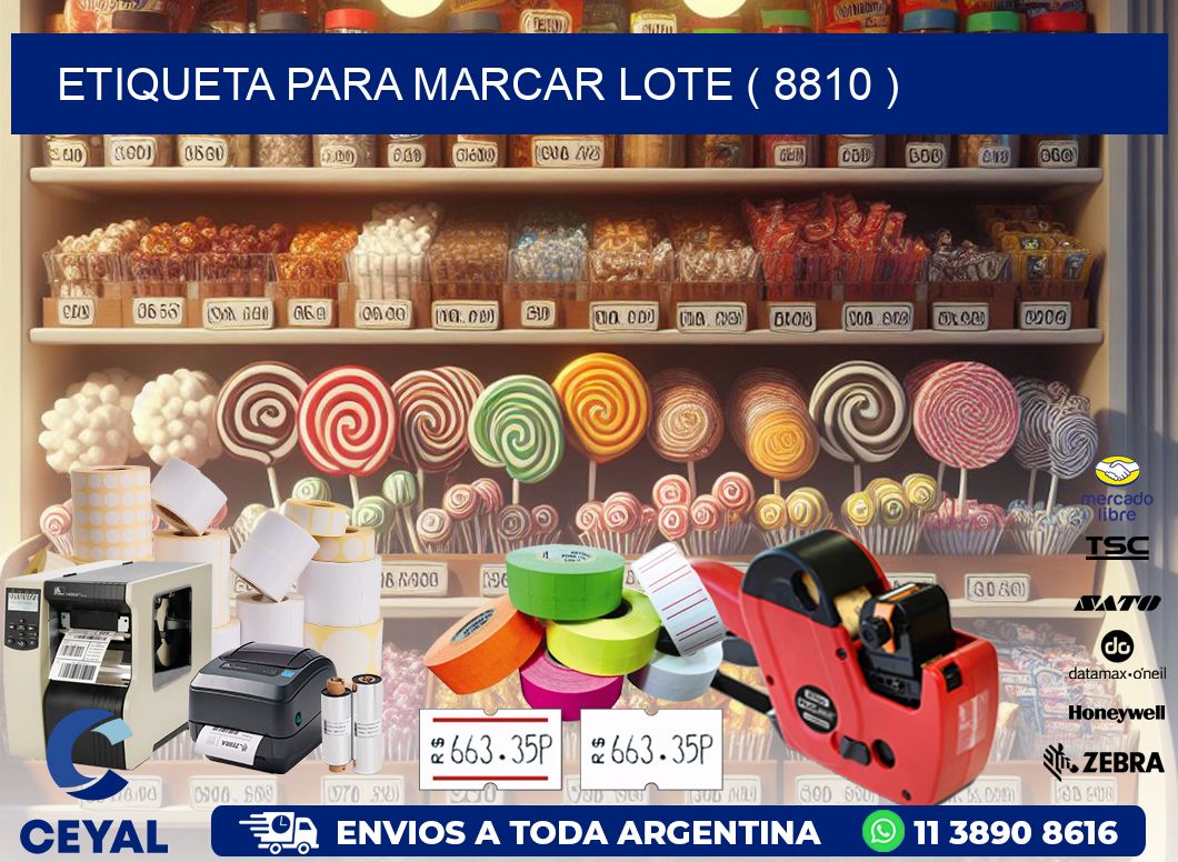 ETIQUETA PARA MARCAR LOTE ( 8810 )