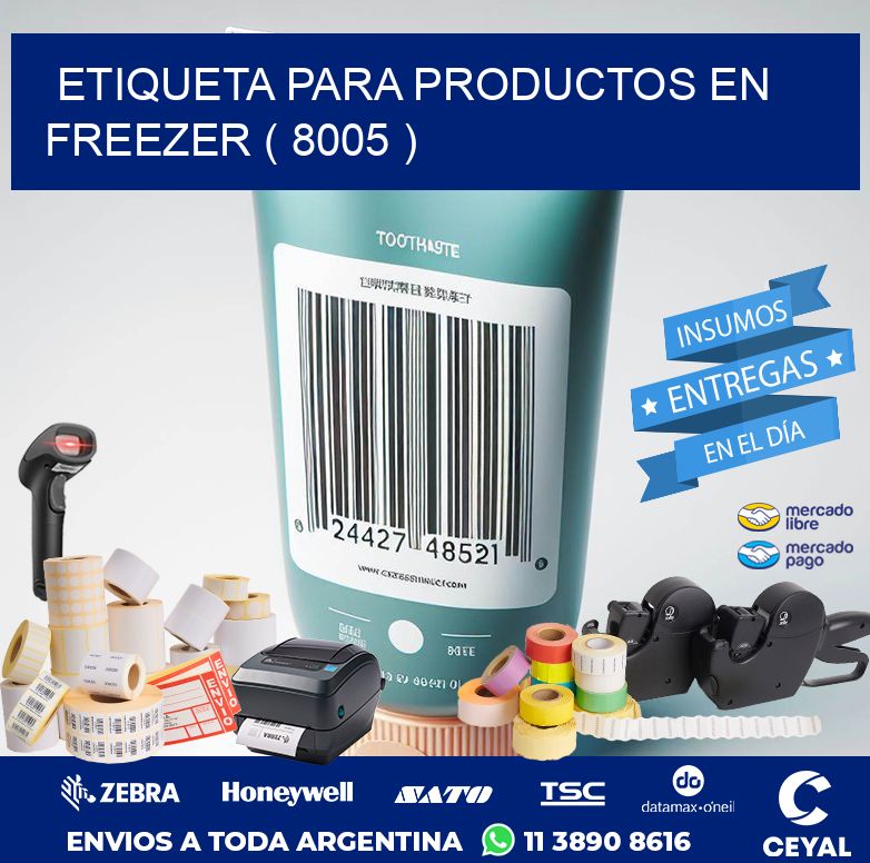 ETIQUETA PARA PRODUCTOS EN FREEZER ( 8005 )