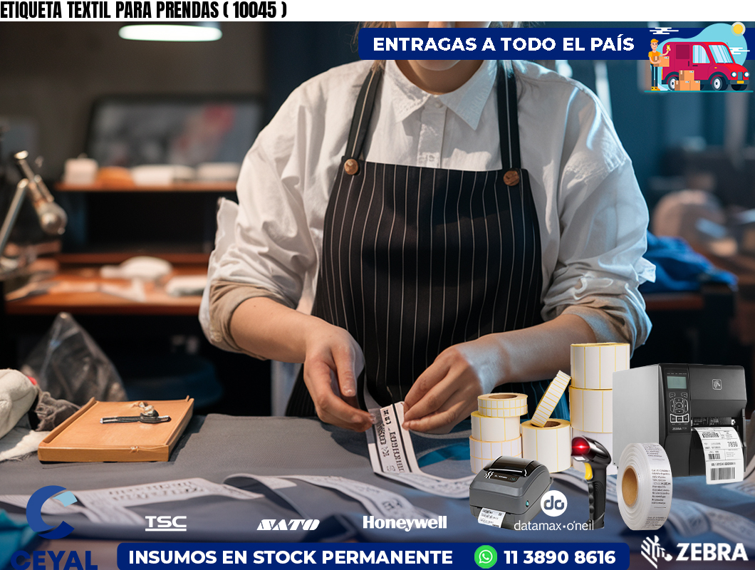 ETIQUETA TEXTIL PARA PRENDAS ( 10045 )