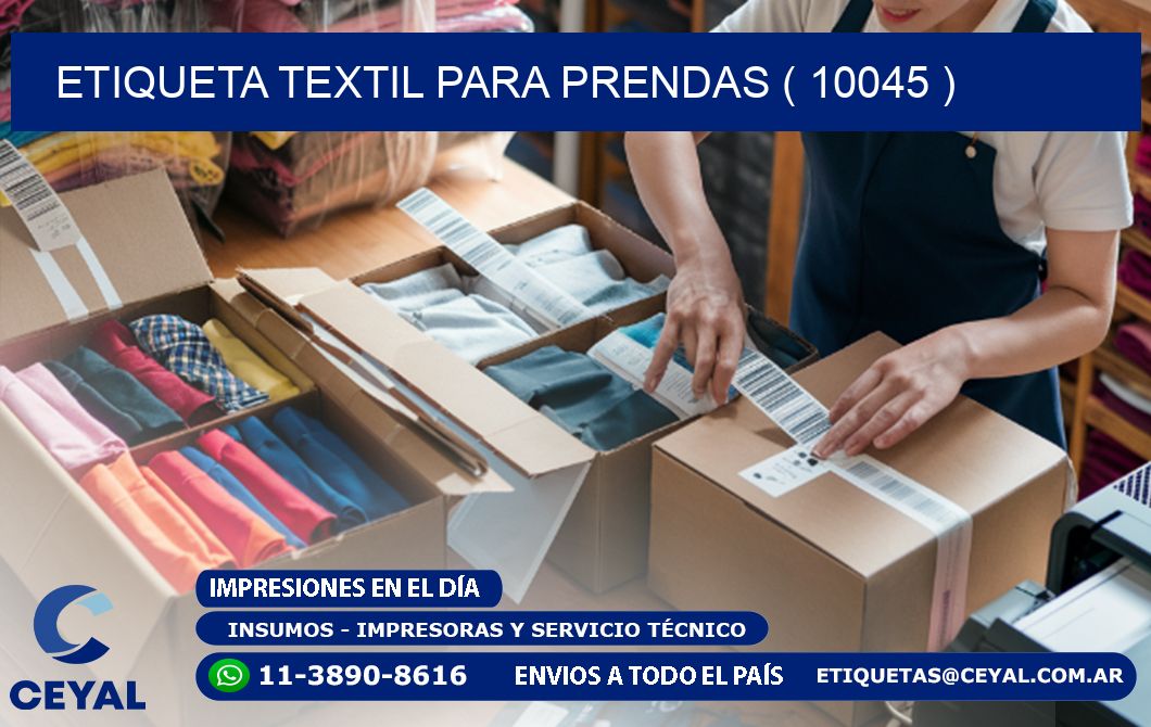 ETIQUETA TEXTIL PARA PRENDAS ( 10045 )