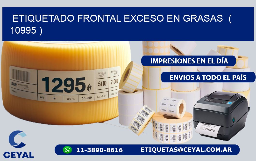 ETIQUETADO FRONTAL EXCESO EN GRASAS  ( 10995 )