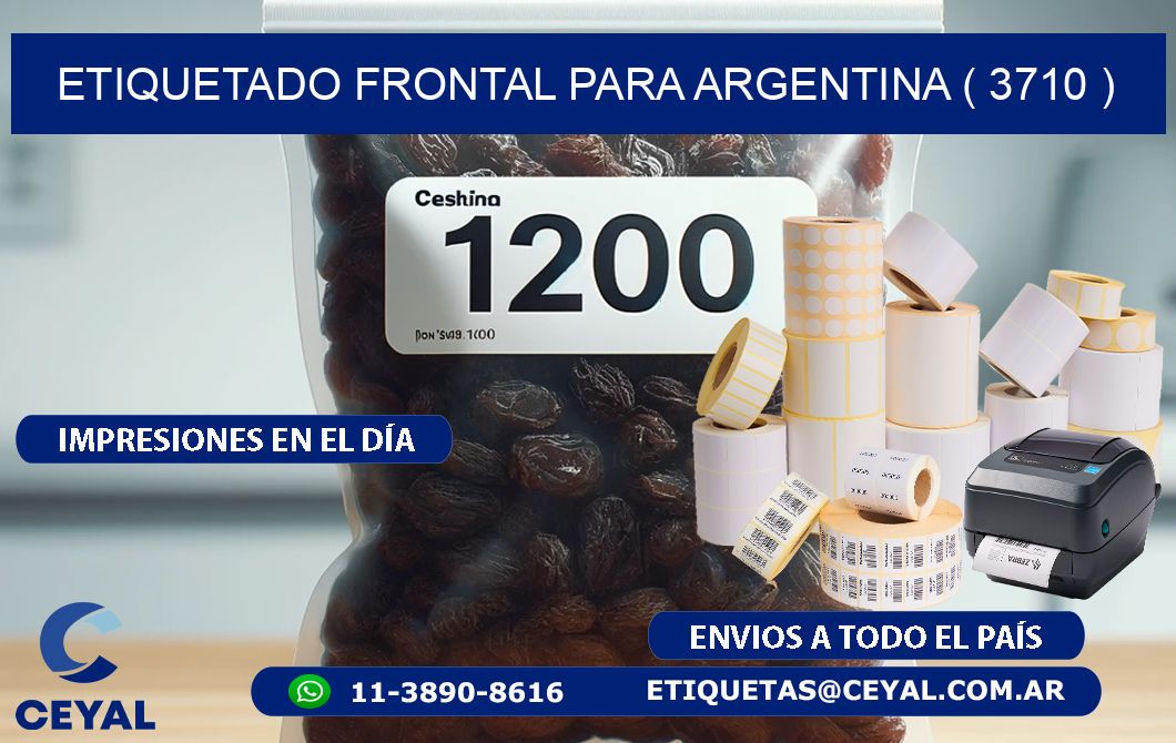 ETIQUETADO FRONTAL PARA ARGENTINA ( 3710 )