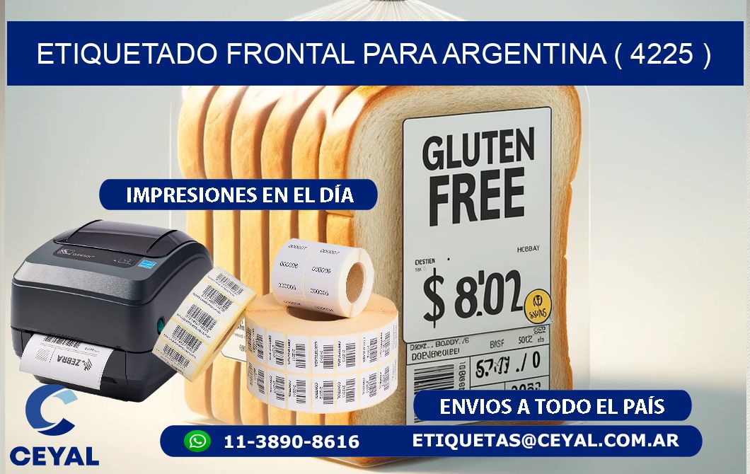 ETIQUETADO FRONTAL PARA ARGENTINA ( 4225 )