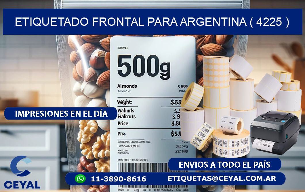 ETIQUETADO FRONTAL PARA ARGENTINA ( 4225 )