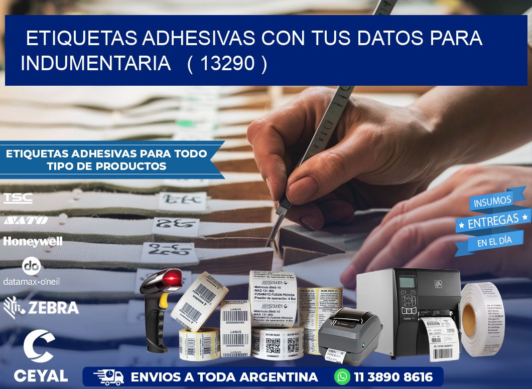 ETIQUETAS ADHESIVAS CON TUS DATOS PARA INDUMENTARIA   ( 13290 )