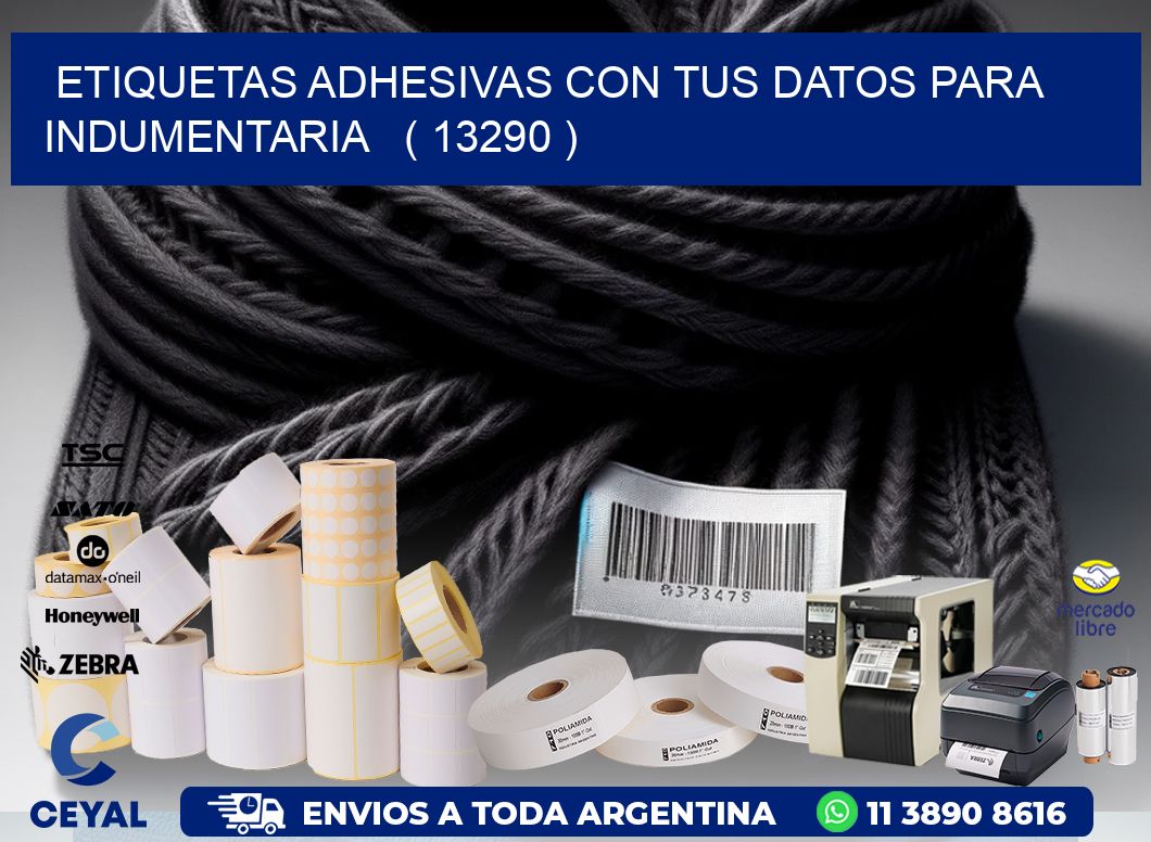 ETIQUETAS ADHESIVAS CON TUS DATOS PARA INDUMENTARIA   ( 13290 )