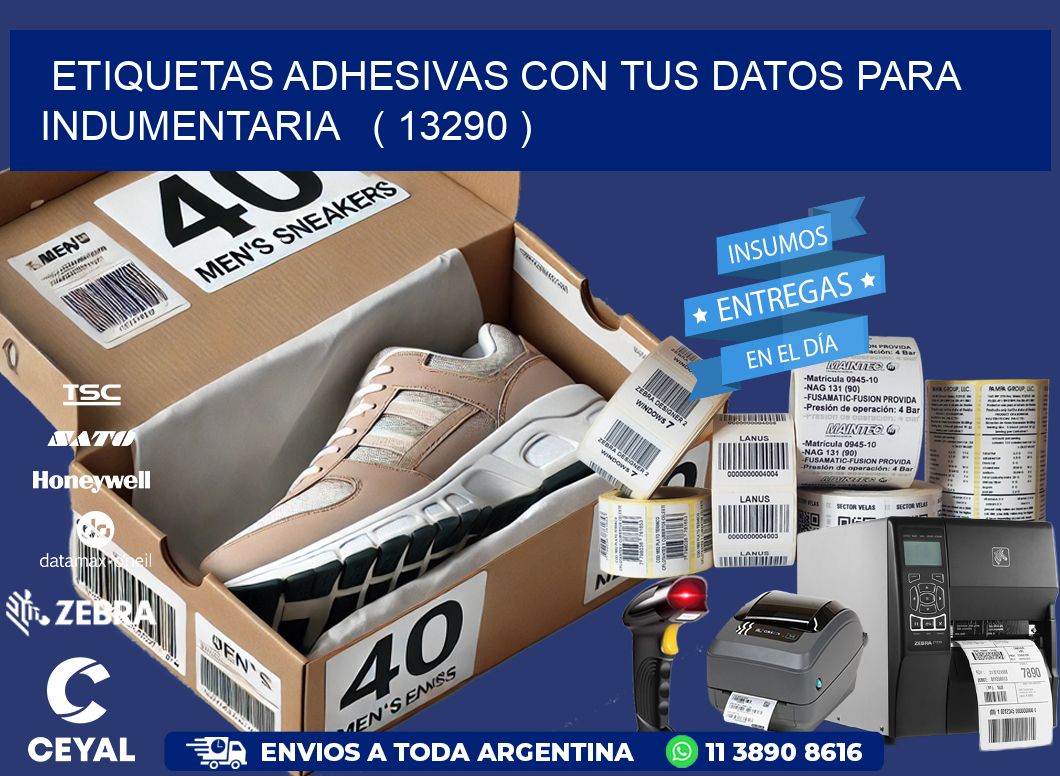 ETIQUETAS ADHESIVAS CON TUS DATOS PARA INDUMENTARIA   ( 13290 )