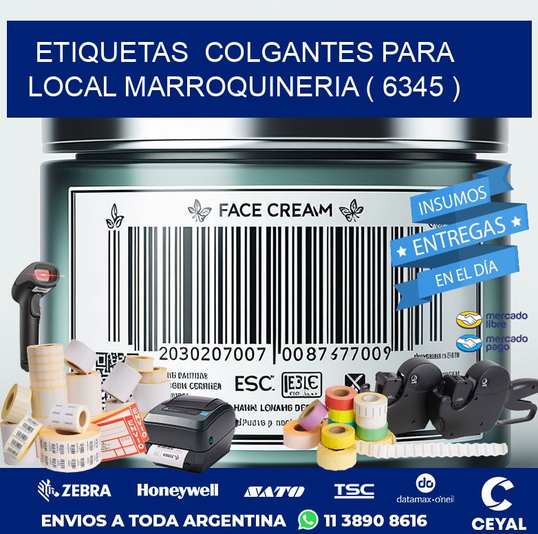 ETIQUETAS  COLGANTES PARA LOCAL MARROQUINERIA ( 6345 )