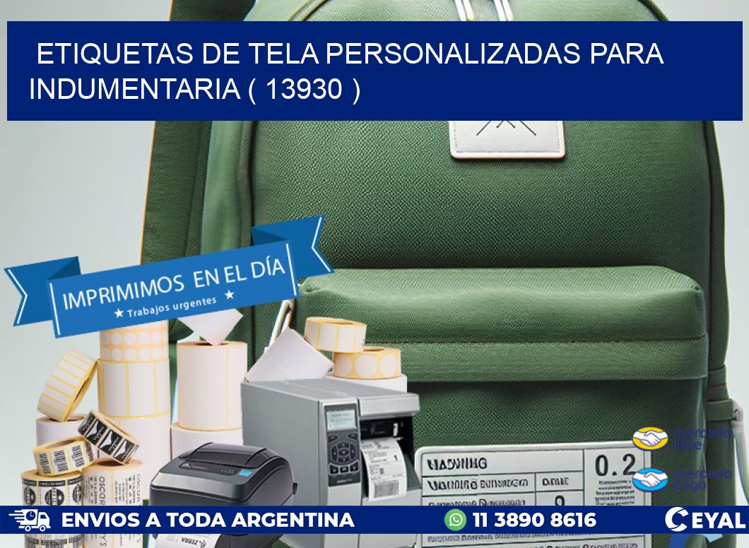 ETIQUETAS DE TELA PERSONALIZADAS PARA INDUMENTARIA ( 13930 )