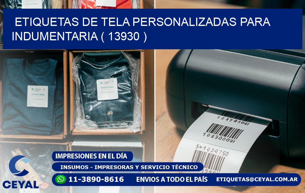 ETIQUETAS DE TELA PERSONALIZADAS PARA INDUMENTARIA ( 13930 )