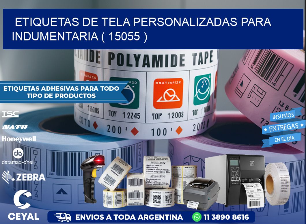 ETIQUETAS DE TELA PERSONALIZADAS PARA INDUMENTARIA ( 15055 )