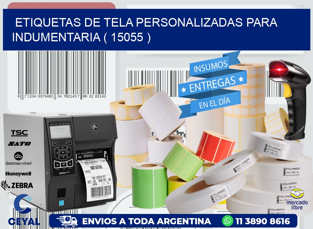 ETIQUETAS DE TELA PERSONALIZADAS PARA INDUMENTARIA ( 15055 )